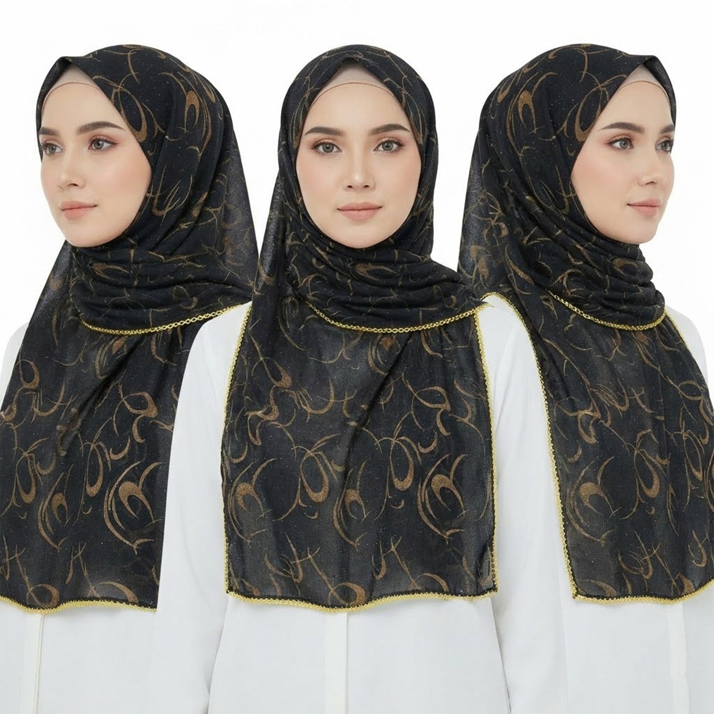 ROMAL Hijab – Luxury Elegant Scarf | 9025P-D1