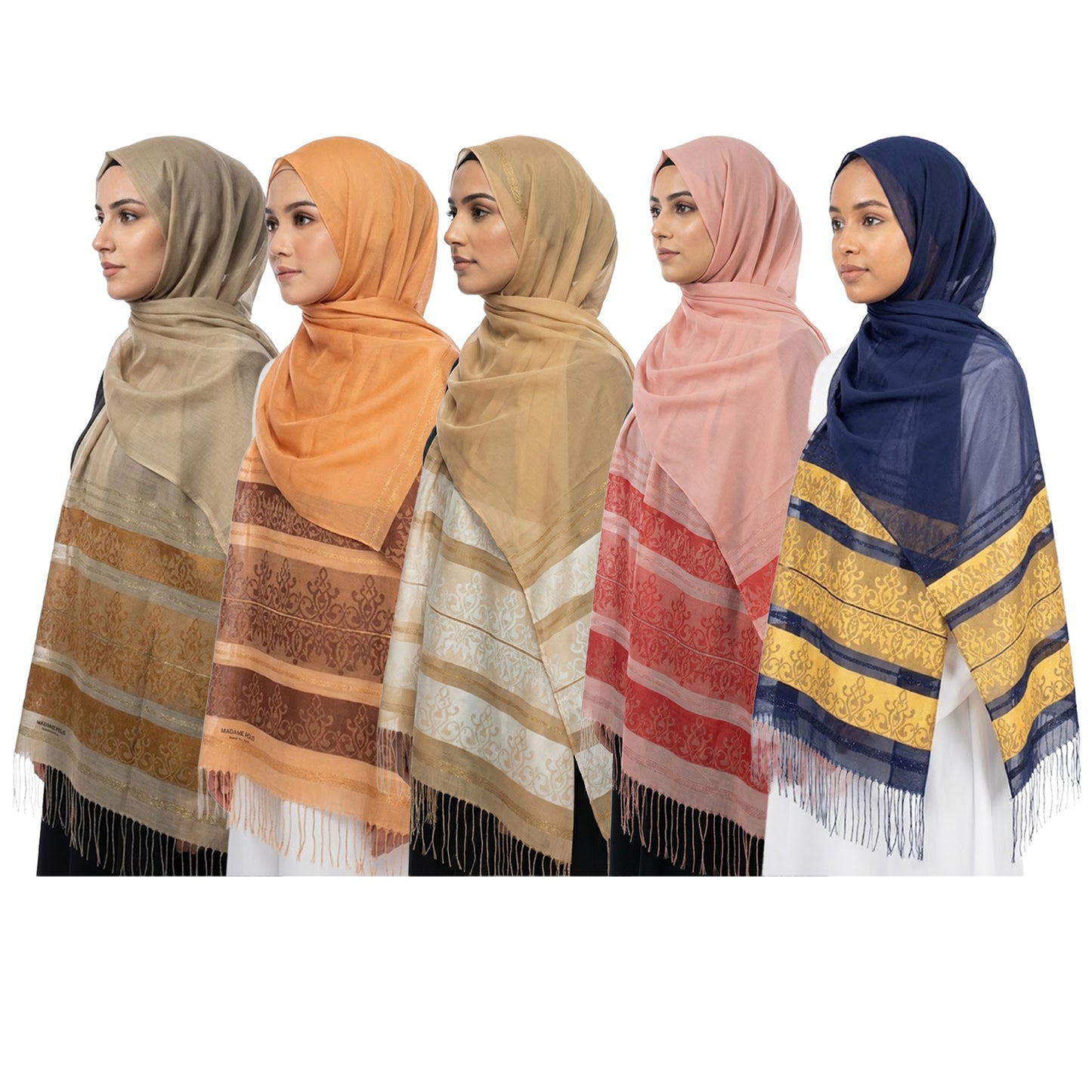 Premium Satin Hijab – Luxury Elegant Scarf | MADAME POLO 9011-A