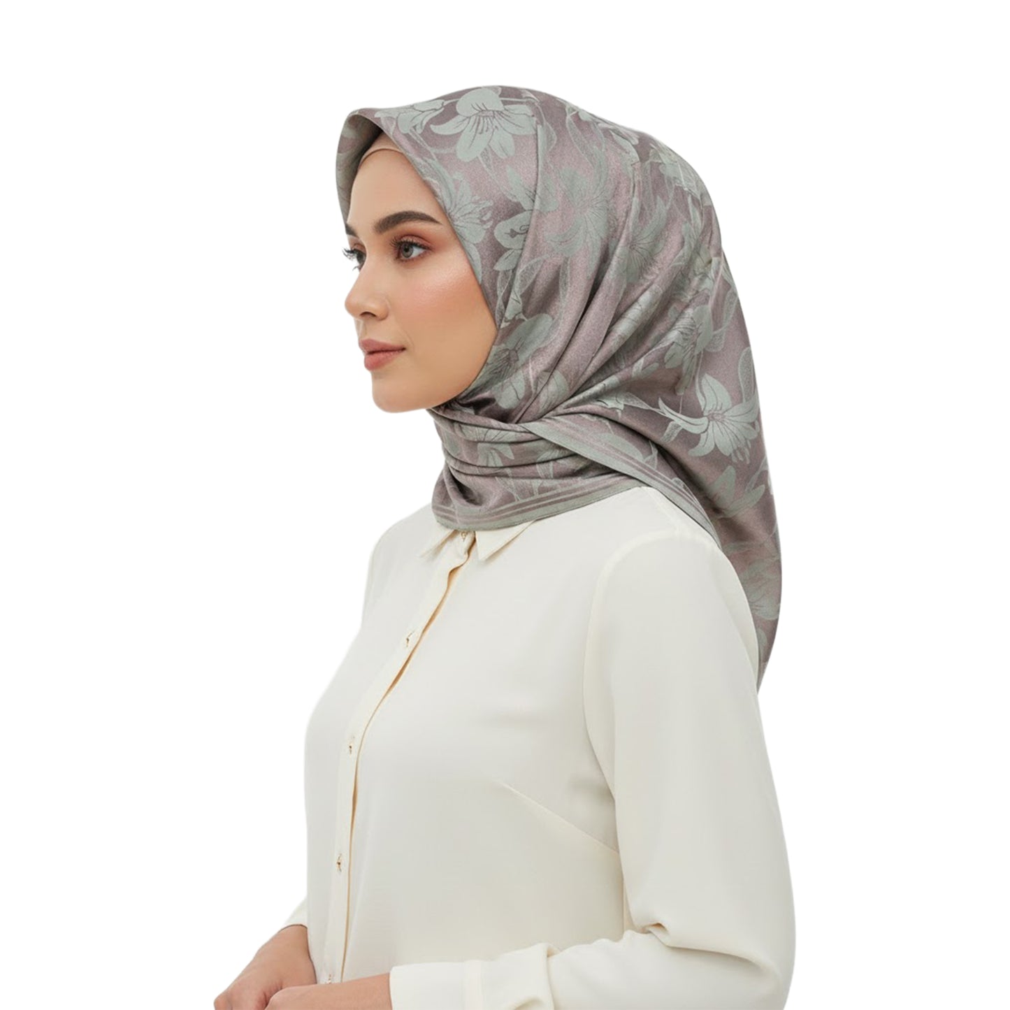 Hijab Satin Premium – Syal Mewah Elegan | Birel 9040 M