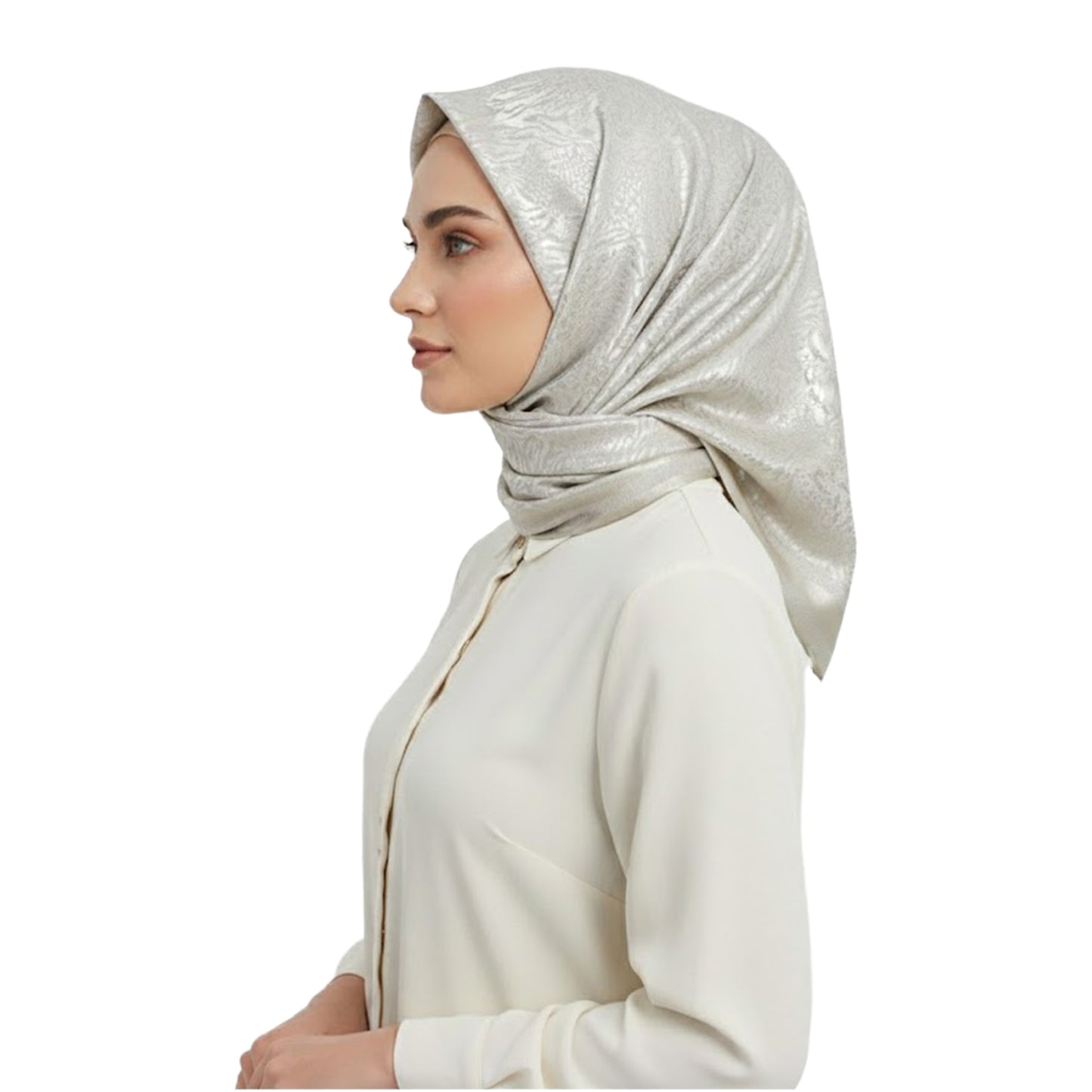Premium Satin Hijab – Luxury Elegant Scarf | 9032-3