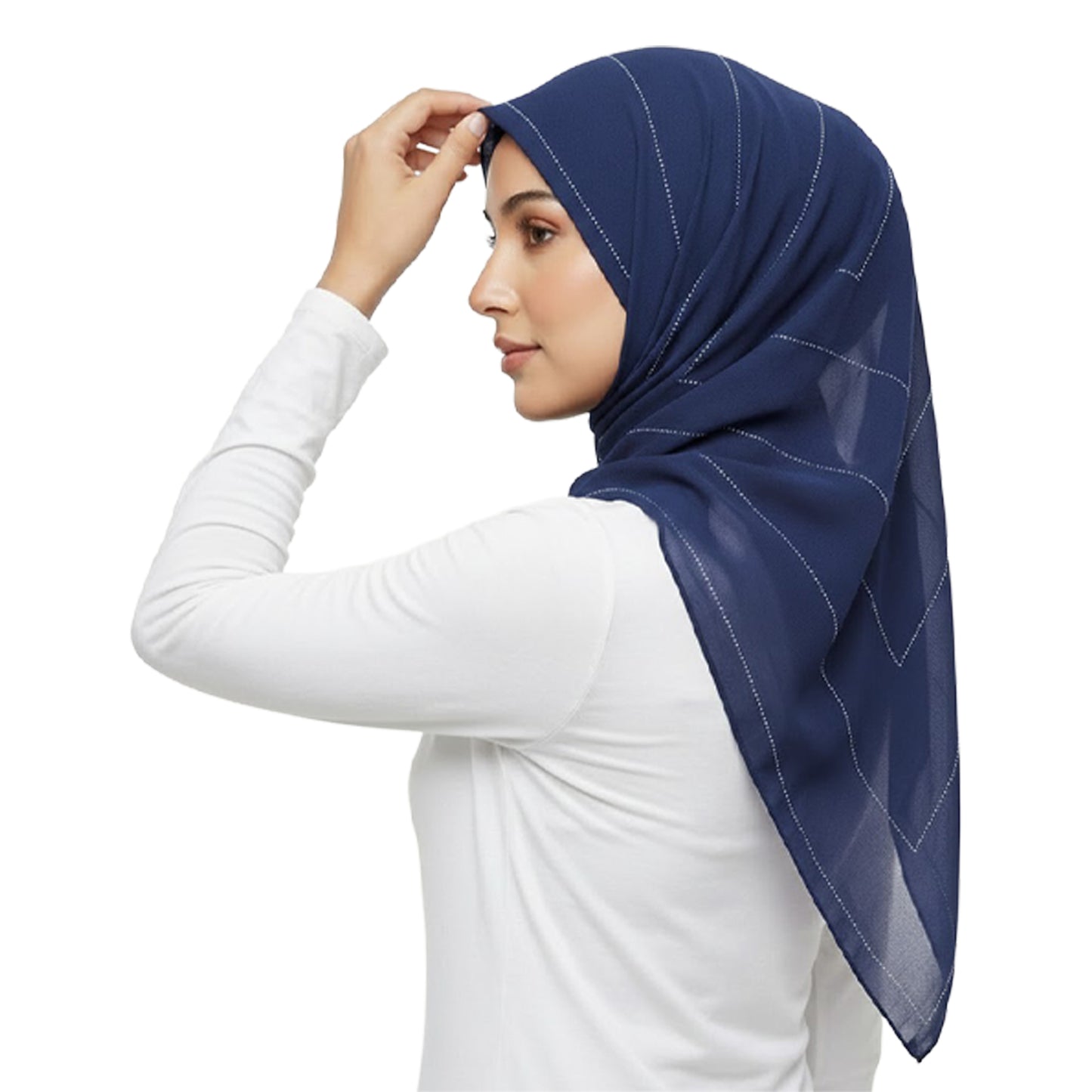 ZAWA 9145-D2 Floral Pattern Headscarf