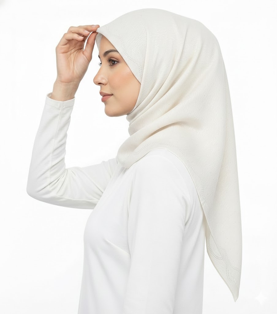 ZAWA 9145-D1 Floral Pattern Headscarf