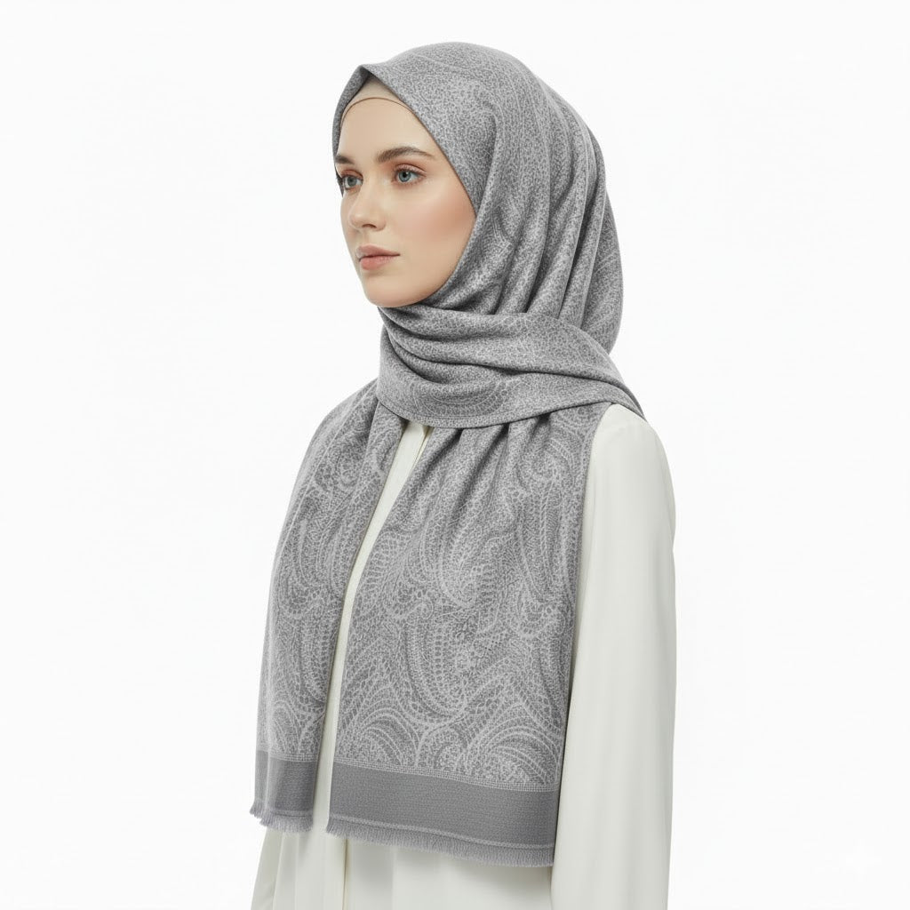 Premium Satin Hijab – Luxury Elegant Scarf | 9021-A-D5