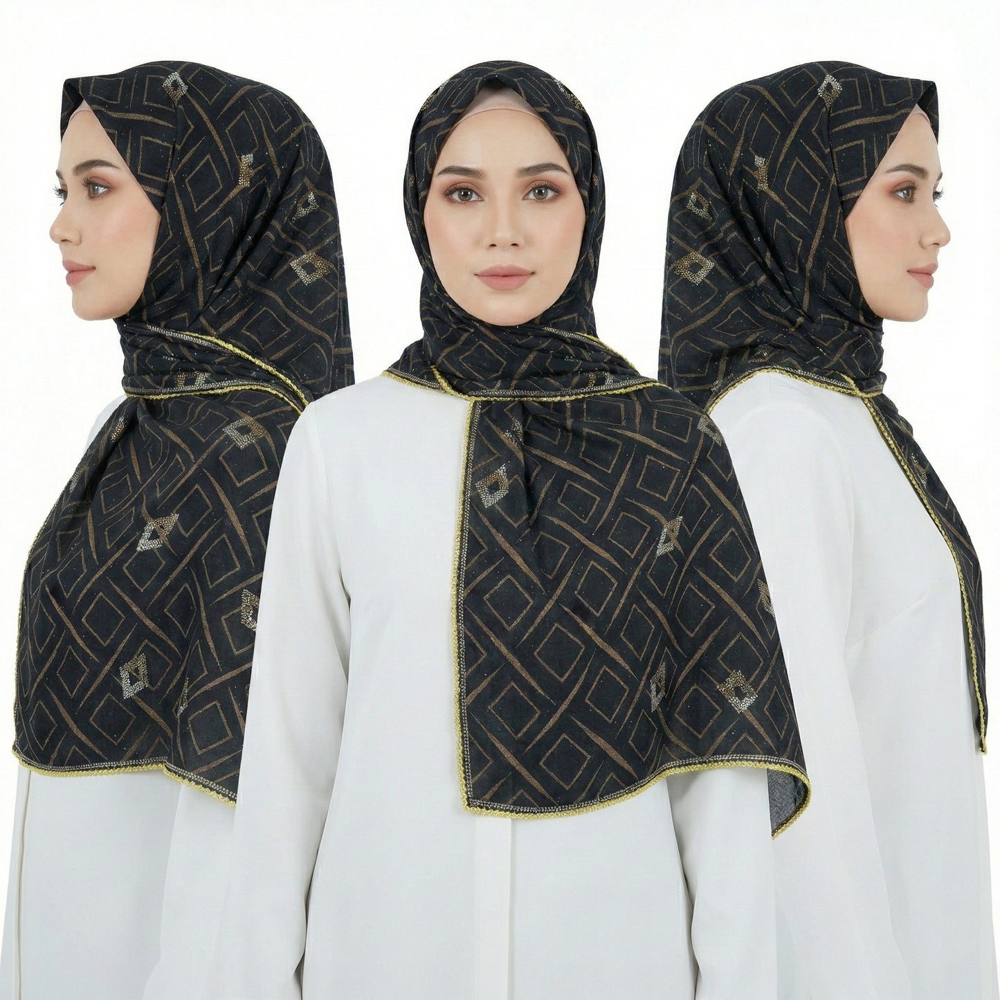 ROMAL Hijab – Luxury Elegant Scarf |  9025P-D1