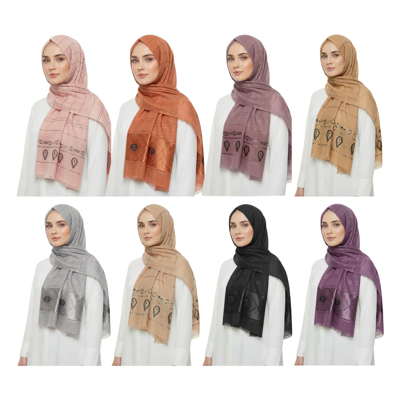 Hijab Satin Premium – Syal Mewah Elegan | Birel 9040 M