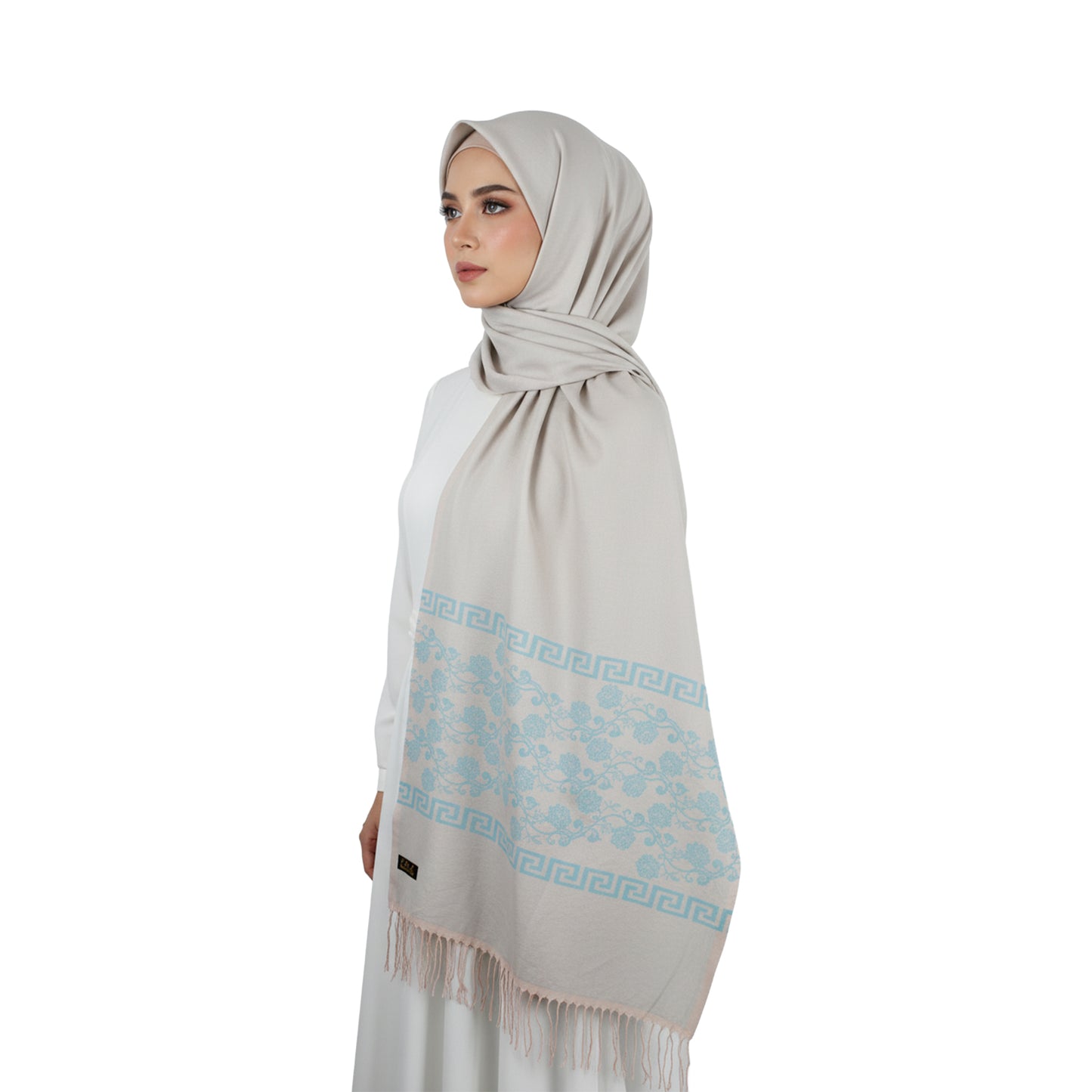 Premium Satin Hijab – Luxury Elegant Scarf |  9021-A-D1
