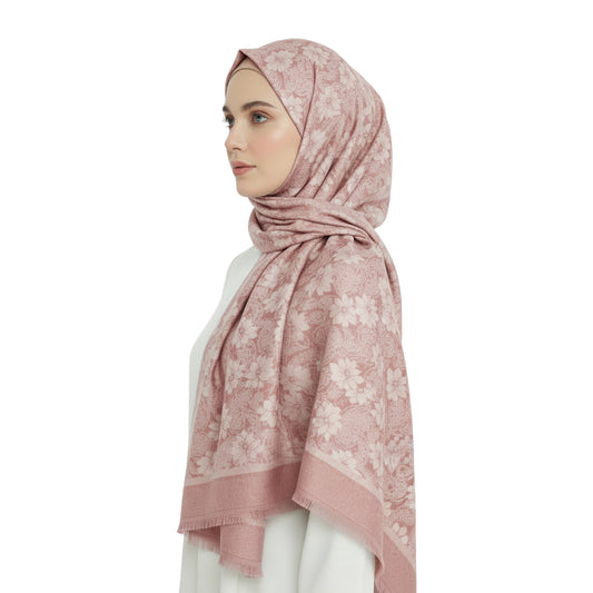 Premium Satin Hijab – Luxury Elegant Scarf |  9021-A-D2