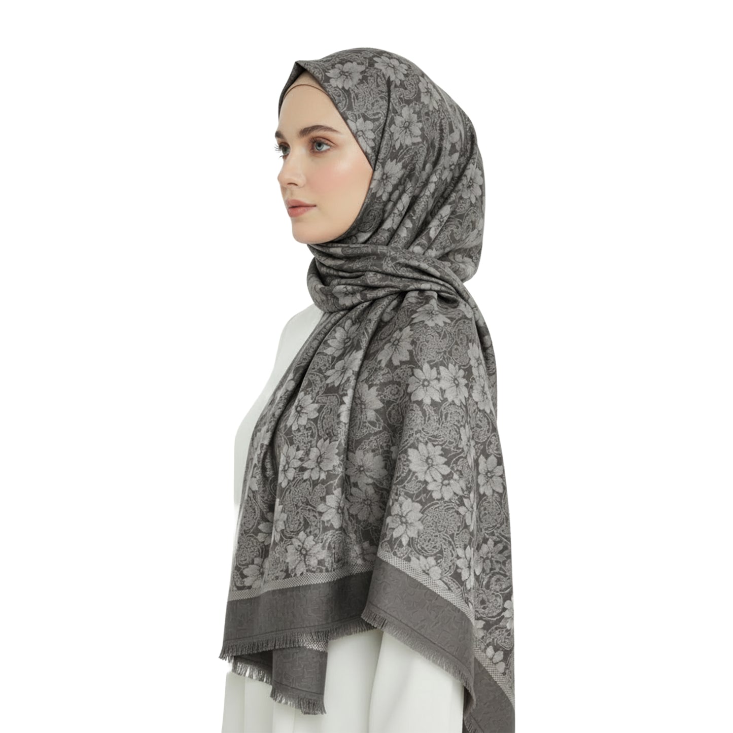 Premium Satin Hijab – Luxury Elegant Scarf |  9021-A-D2