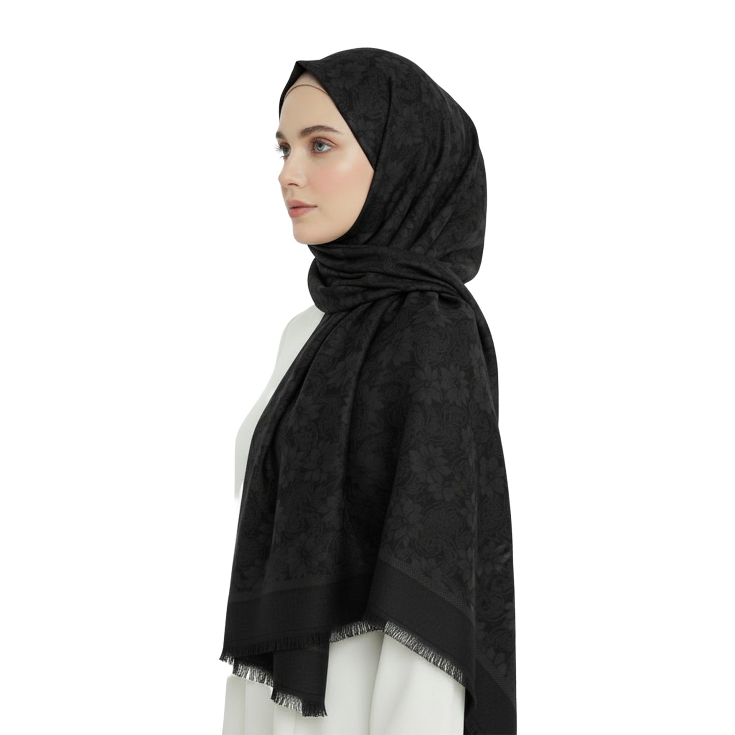 Premium Satin Hijab – Luxury Elegant Scarf |  9021-A-D2
