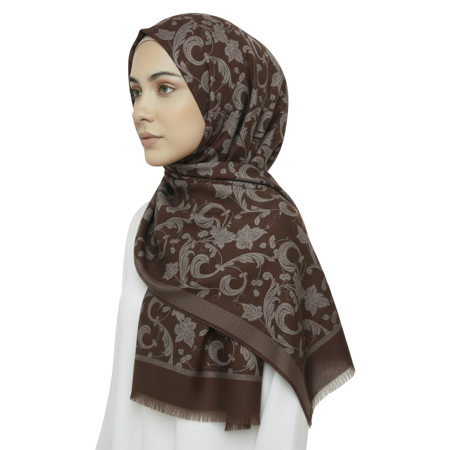 Premium Satin Hijab – Luxury Elegant Scarf |  9021-A-D3