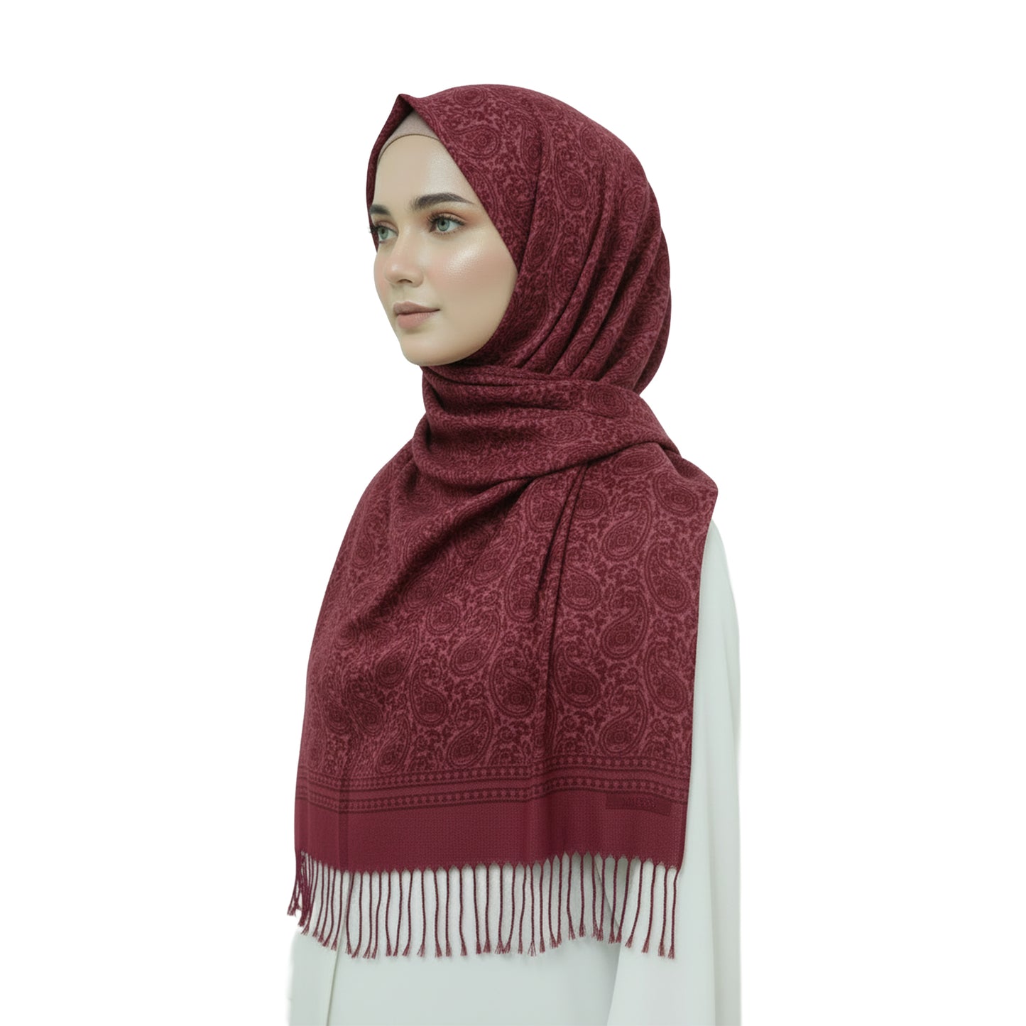 Premium Satin Hijab – Luxury Elegant Scarf |  9021-A-D4