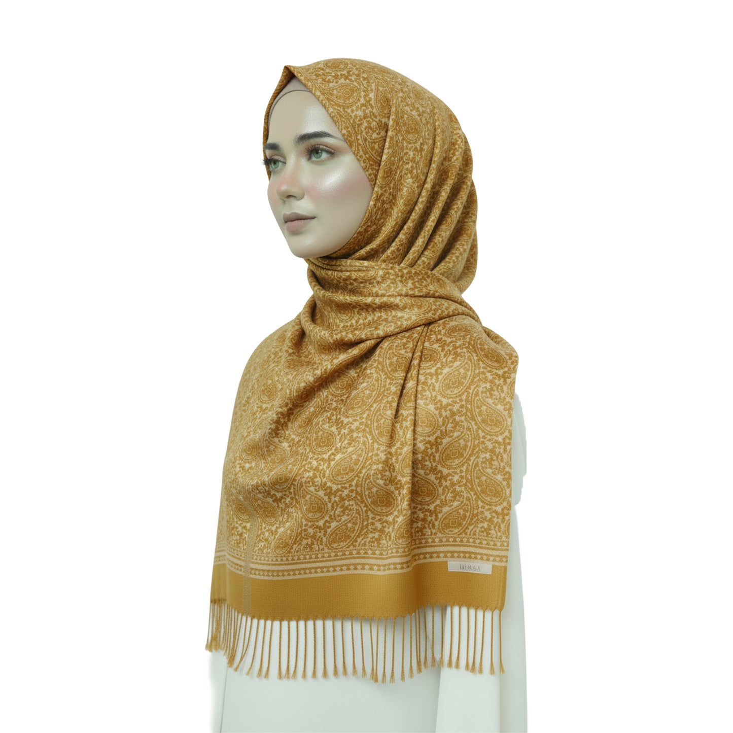 Premium Satin Hijab – Luxury Elegant Scarf |  9021-A-D4