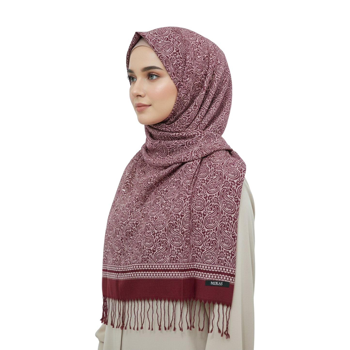 Premium Satin Hijab – Luxury Elegant Scarf |  9021-A-D4