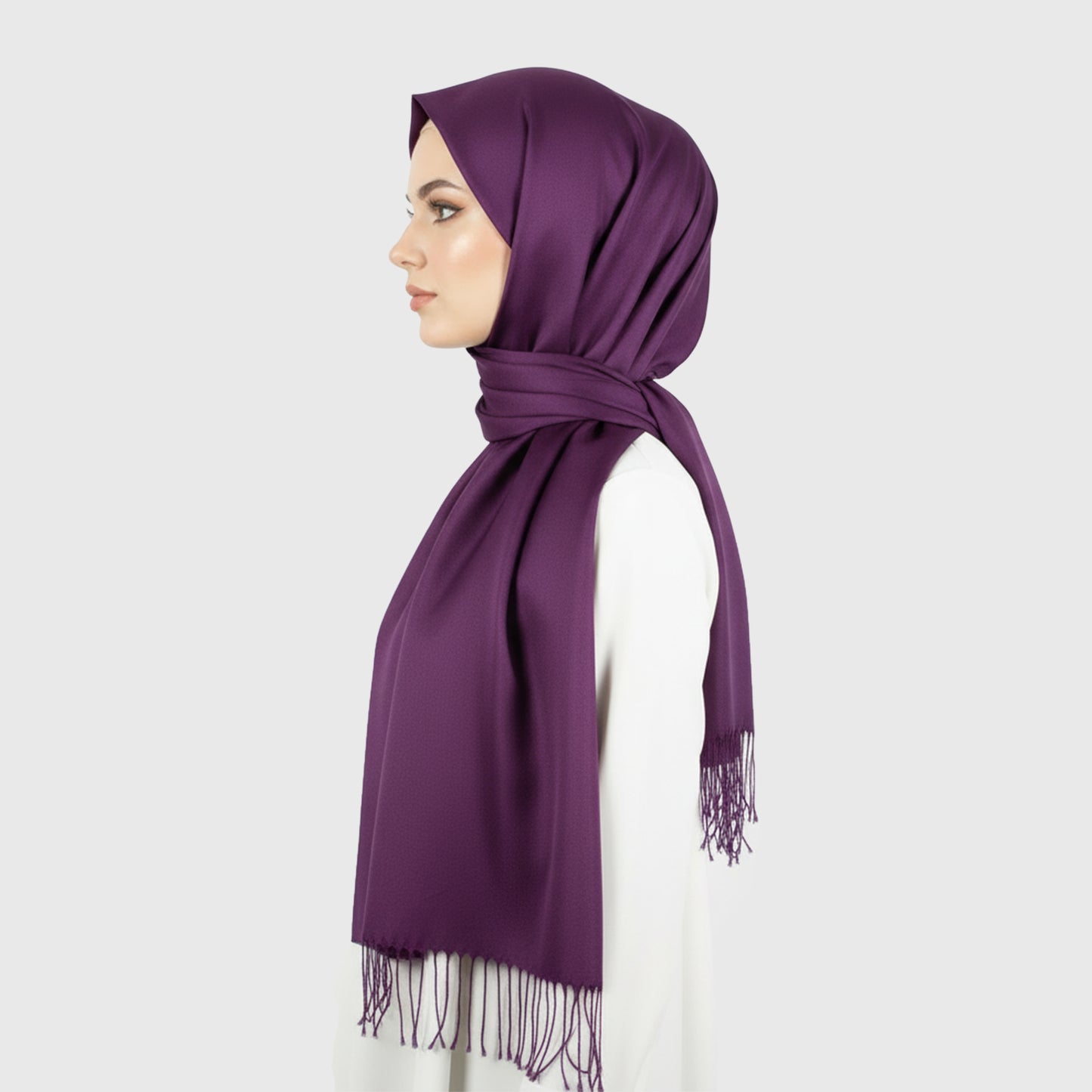 Premium Satin Hijab – Luxury Elegant Scarf | MADEME POLO 9043-2