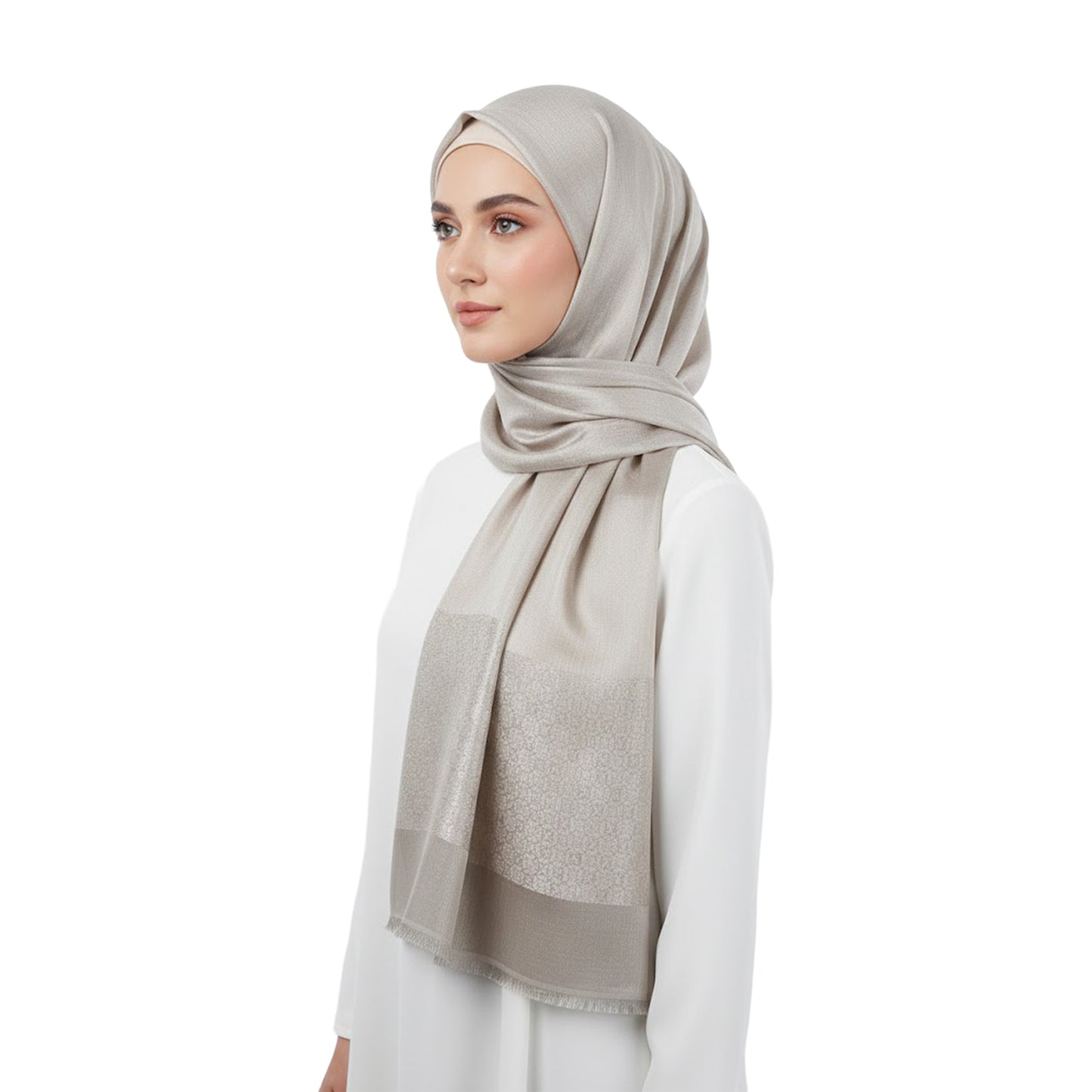 Premium Satin Hijab – Luxury Elegant Scarf |  9043-5-D3