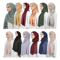Premium Satin Hijab – Luxury Elegant Scarf |  9043-5-D3