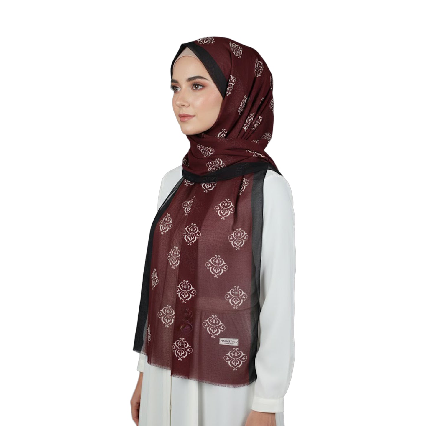 Premium Satin Hijab – Luxury Elegant Scarf |  9043-M-D2