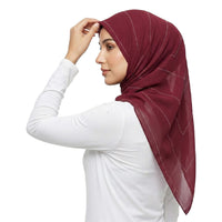 ZAWA 9145-D2 Floral Pattern Headscarf