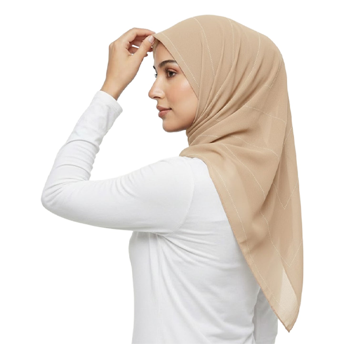 ZAWA 9145-D2 Floral Pattern Headscarf