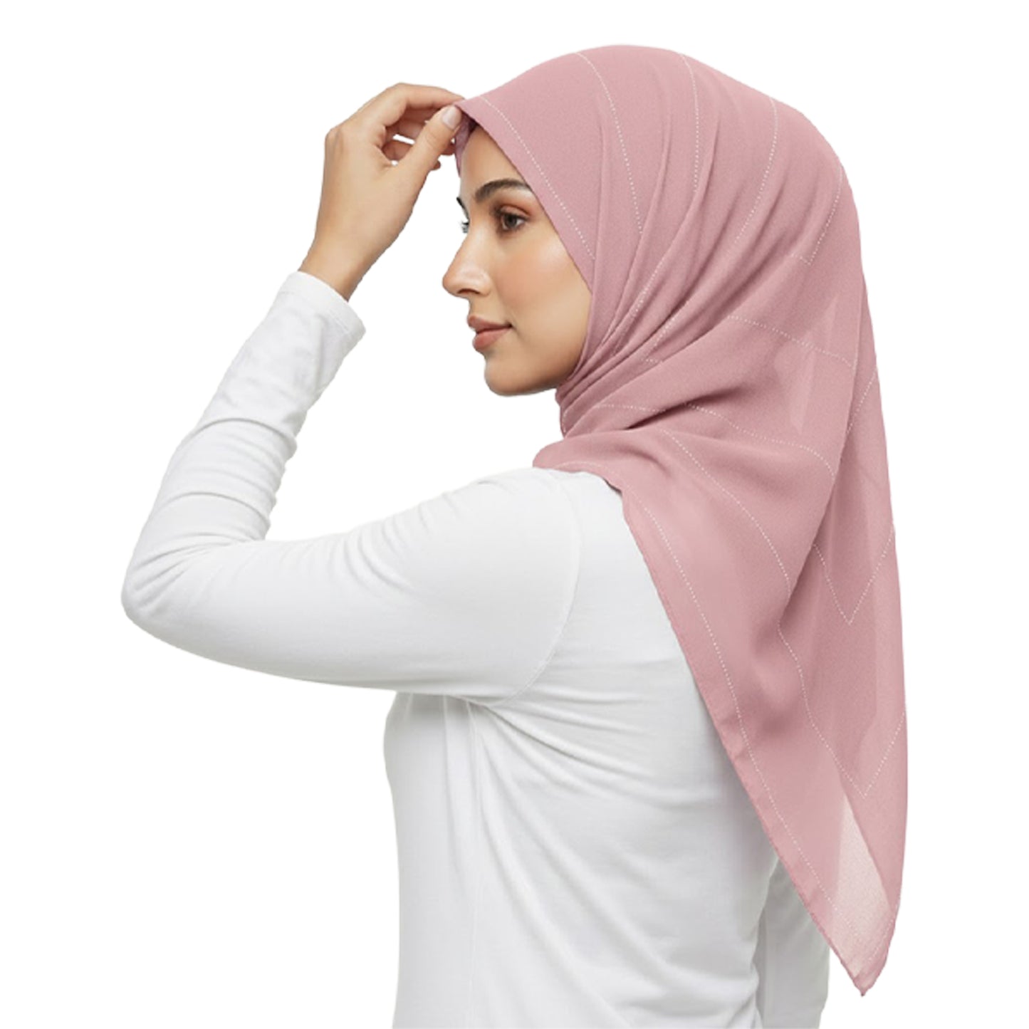 ZAWA 9145-D2 Floral Pattern Headscarf