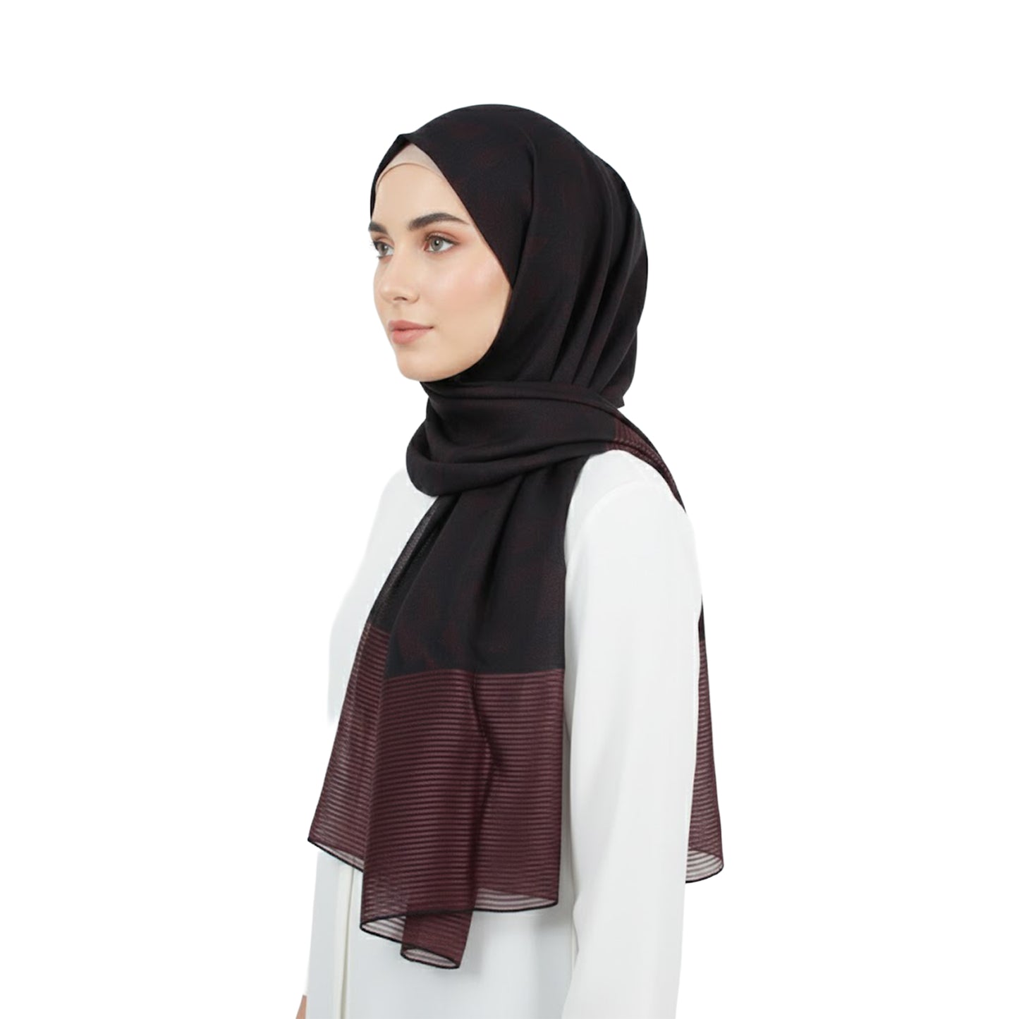 Premium Satin Hijab – Luxury Elegant Scarf |  9050-10-D2