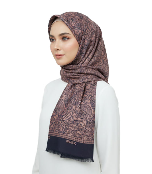 Premium Satin Hijab – Luxury Elegant Scarf |  9050-12-D5