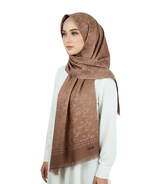 Premium Satin Hijab – Luxury Elegant Scarf |  9050-12-D5