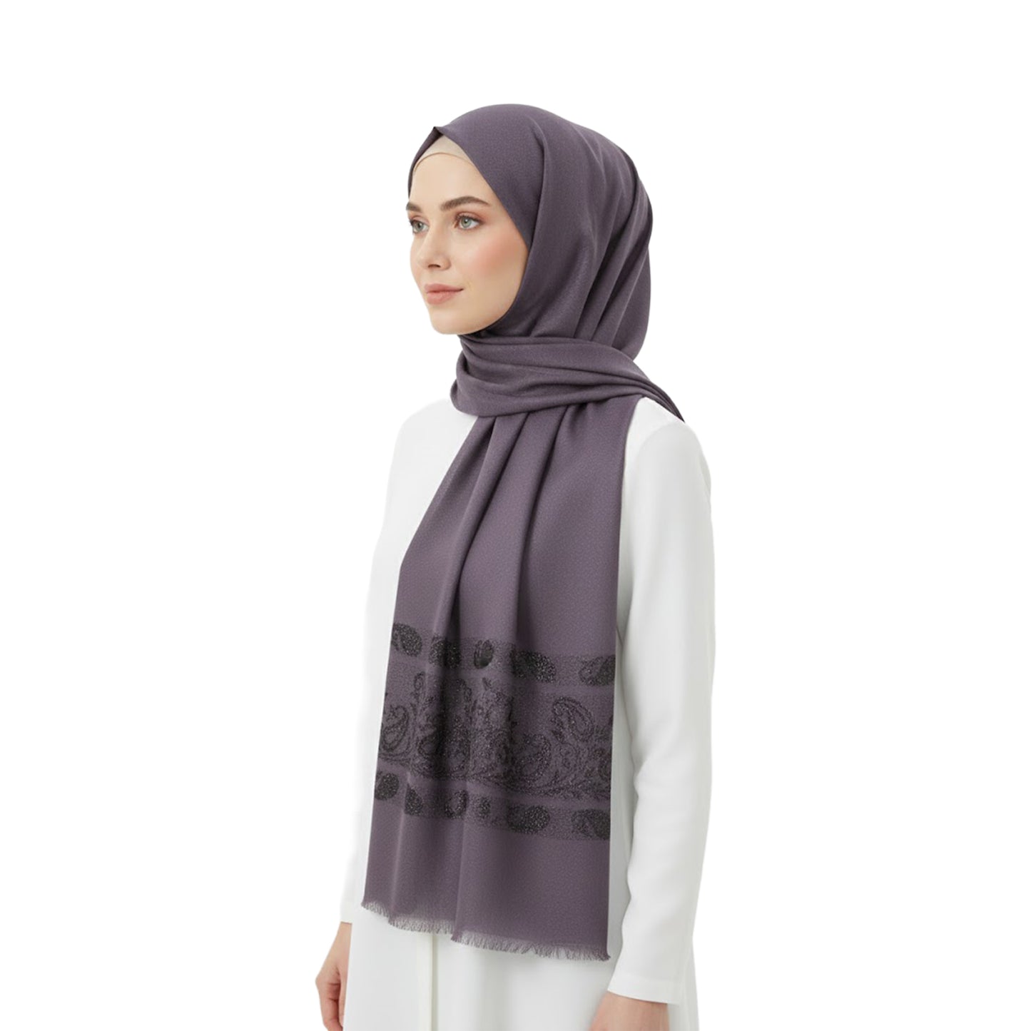 Premium Satin Hijab – Luxury Elegant Scarf |  9050-12-D3