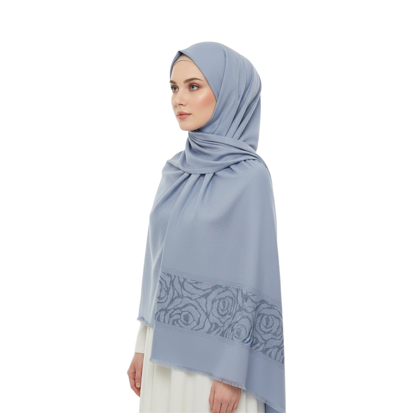 Premium Satin Hijab – Luxury Elegant Scarf |  9050-12-D3