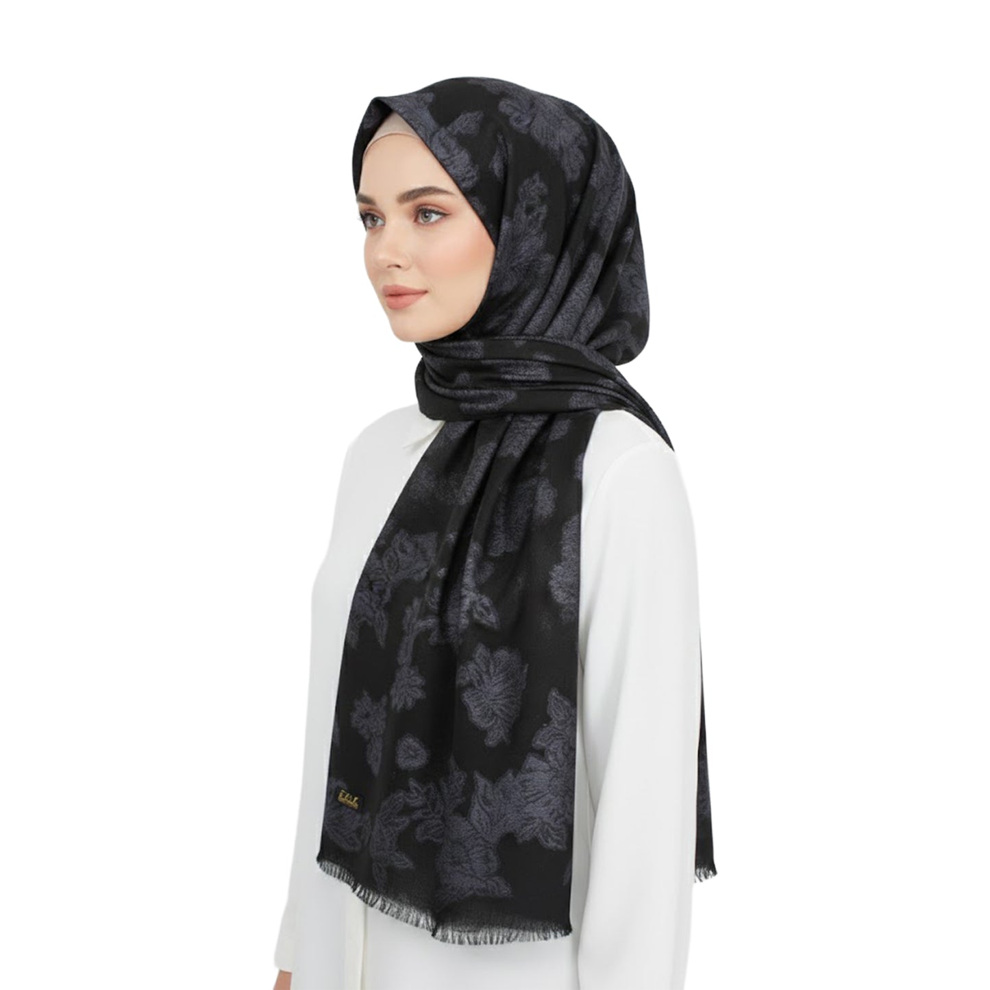 Premium Satin Hijab – Luxury Elegant Scarf |  9050-12-D4