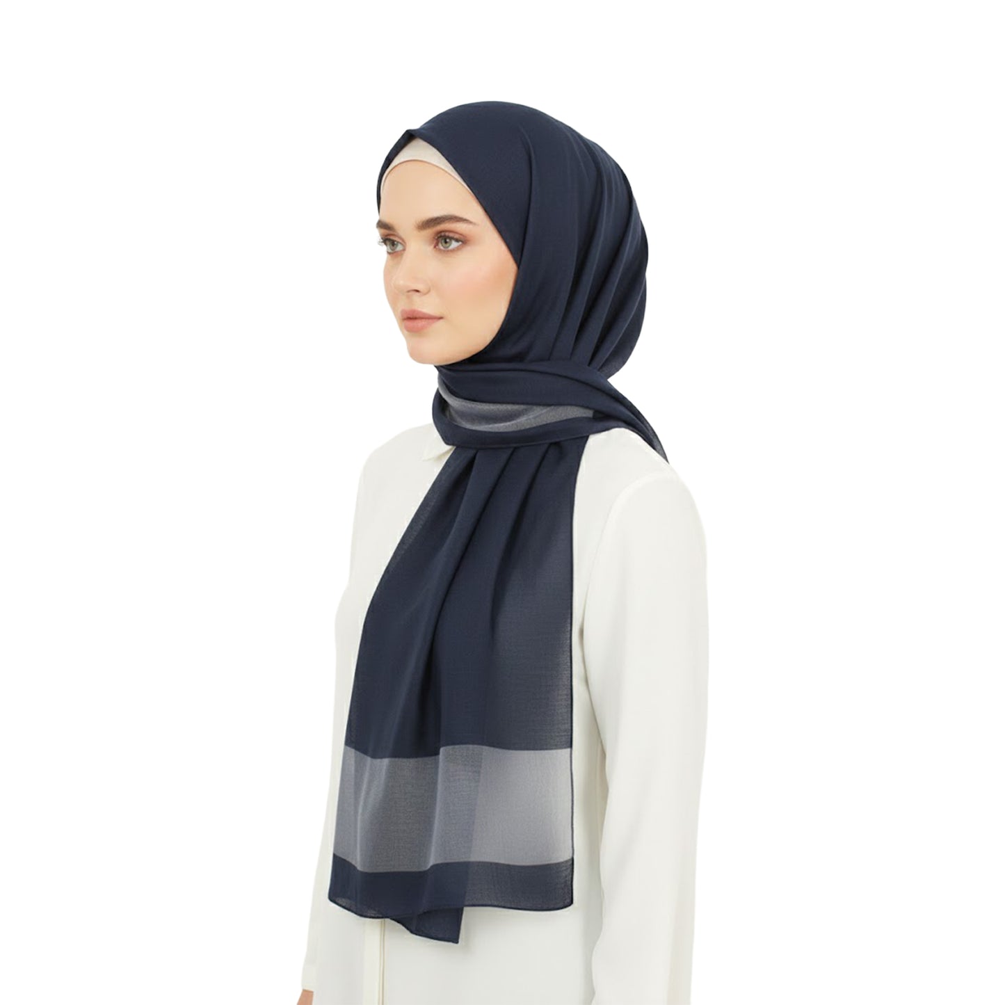 Premium Satin Hijab – Luxury Elegant Scarf |  9050-5-D1