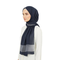 Premium Satin Hijab – Luxury Elegant Scarf |  9050-5-D1