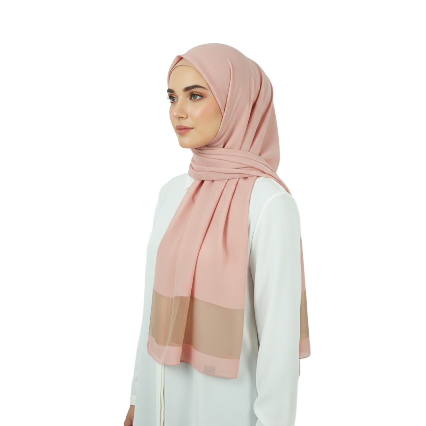 Premium Satin Hijab – Luxury Elegant Scarf |  9050-5-D1