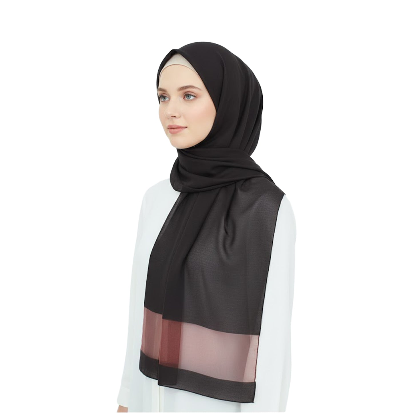 Premium Satin Hijab – Luxury Elegant Scarf |  9050-5-D1