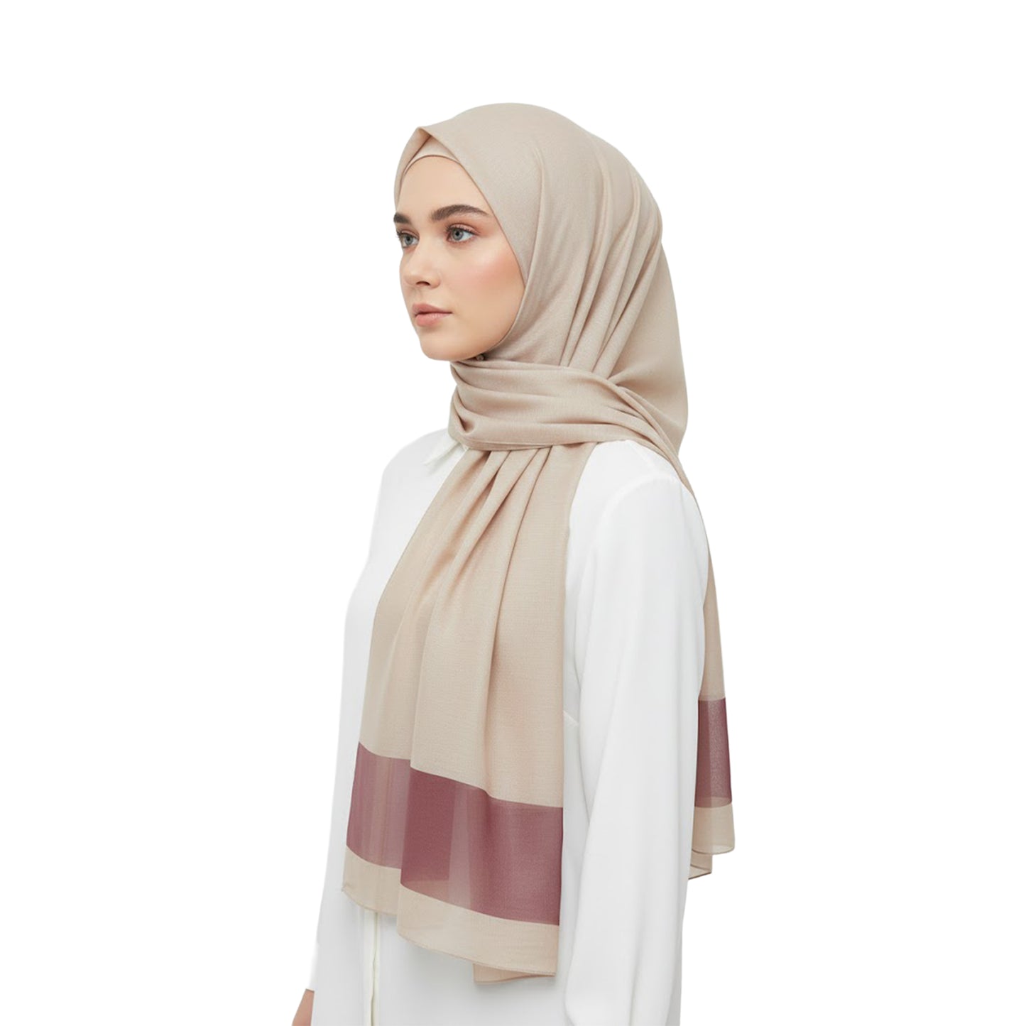 Premium Satin Hijab – Luxury Elegant Scarf |  9050-5-D1