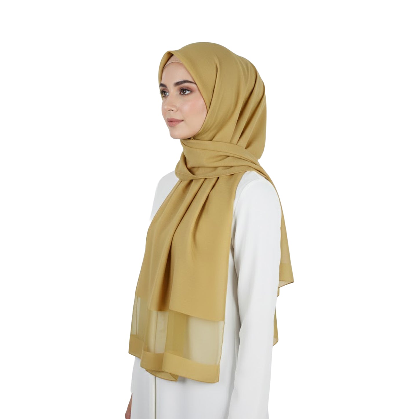 Premium Satin Hijab – Luxury Elegant Scarf |  9050-5-D1