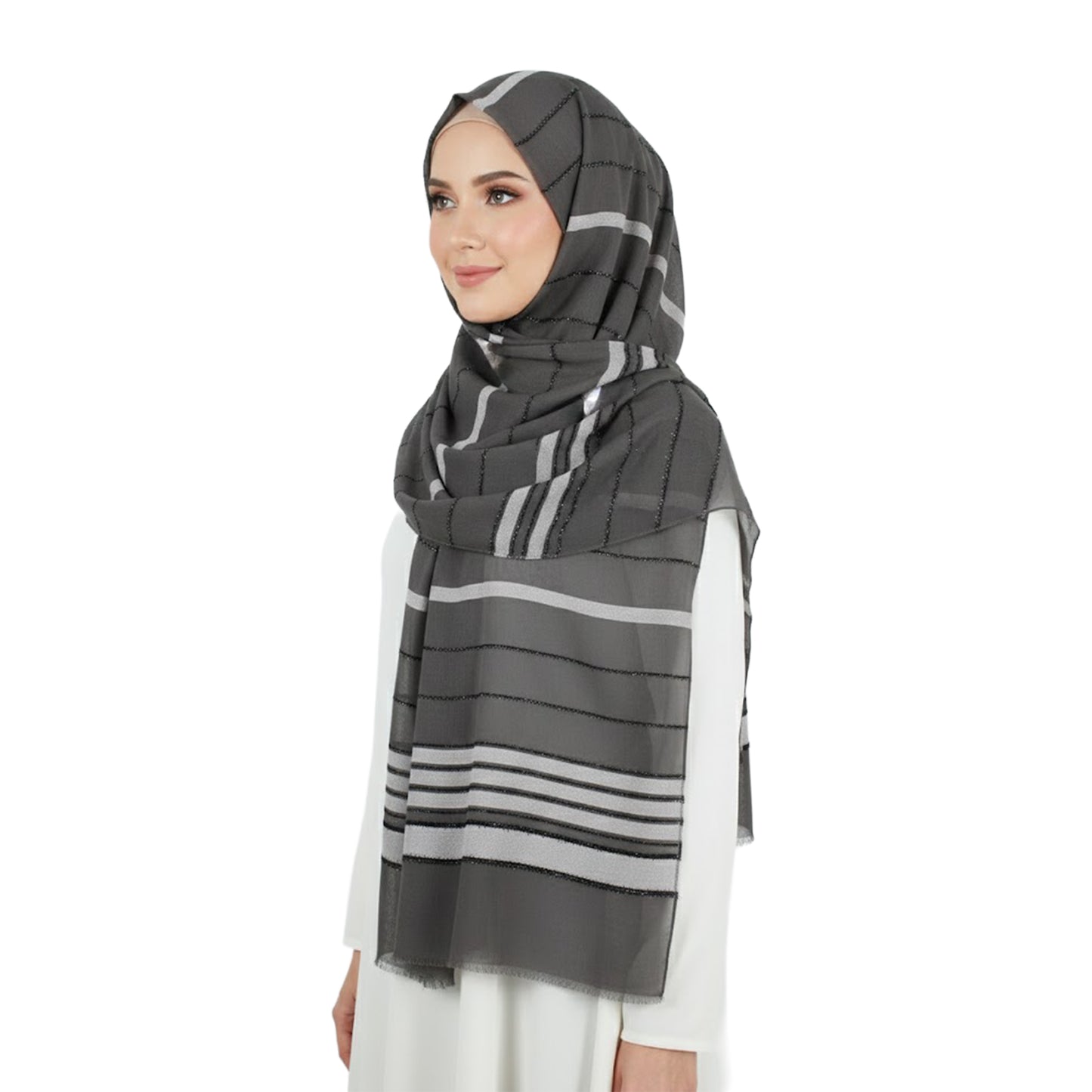 Premium Satin Hijab – Luxury Elegant Scarf |  9050-9-D1