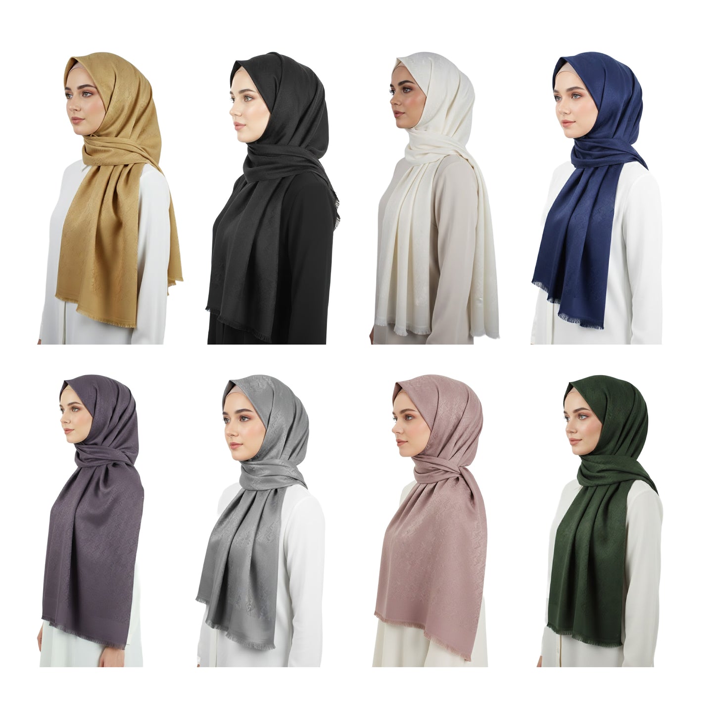 Premium Satin Hijab – Luxury Elegant Scarf | BİREL 9050-M