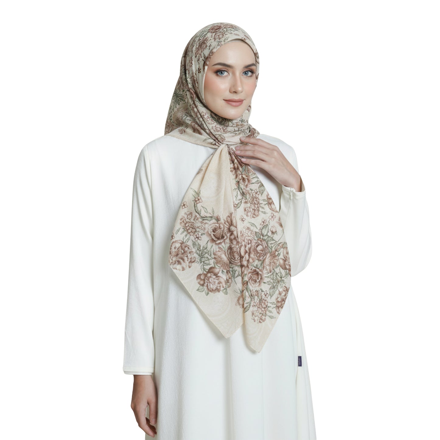 Nuripek 9097T-D1 Floral Pattern Headscarf