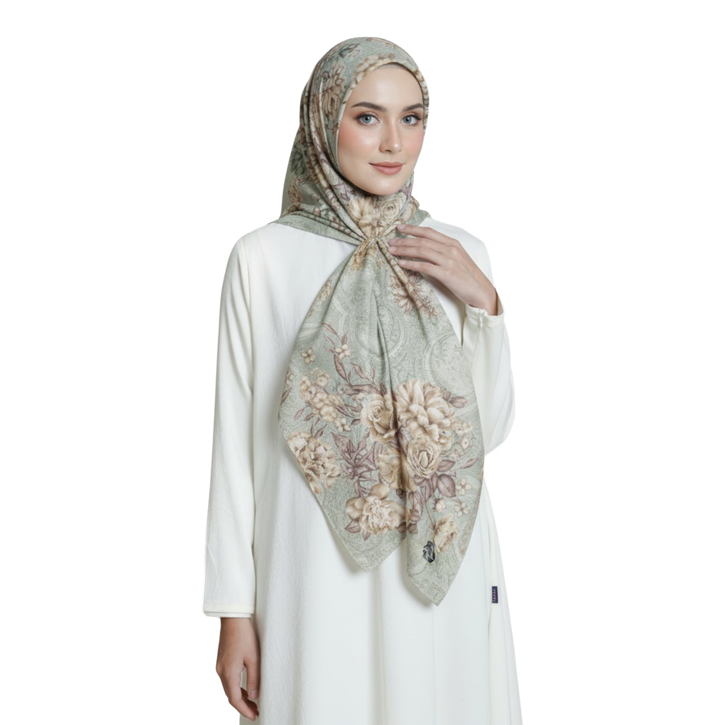 Nuripek 9097T-D1 Floral Pattern Headscarf