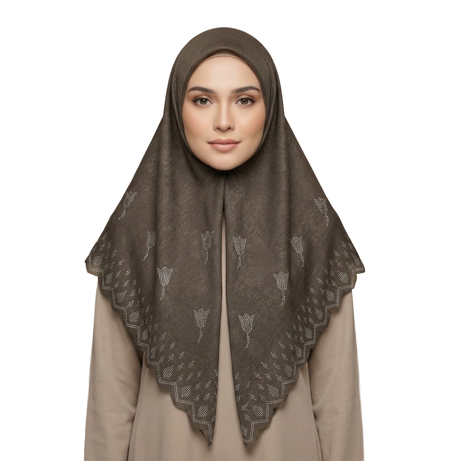 ZAWA 9145-D3 Floral Pattern Headscarf