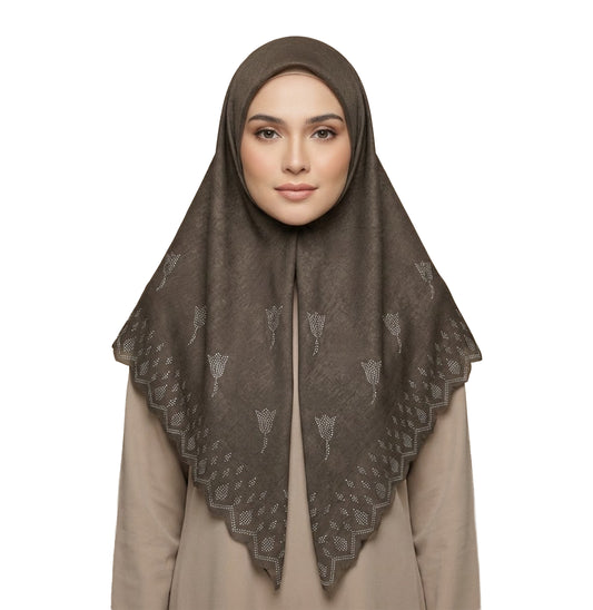 ZAWA 9145-D3 Floral Pattern Headscarf