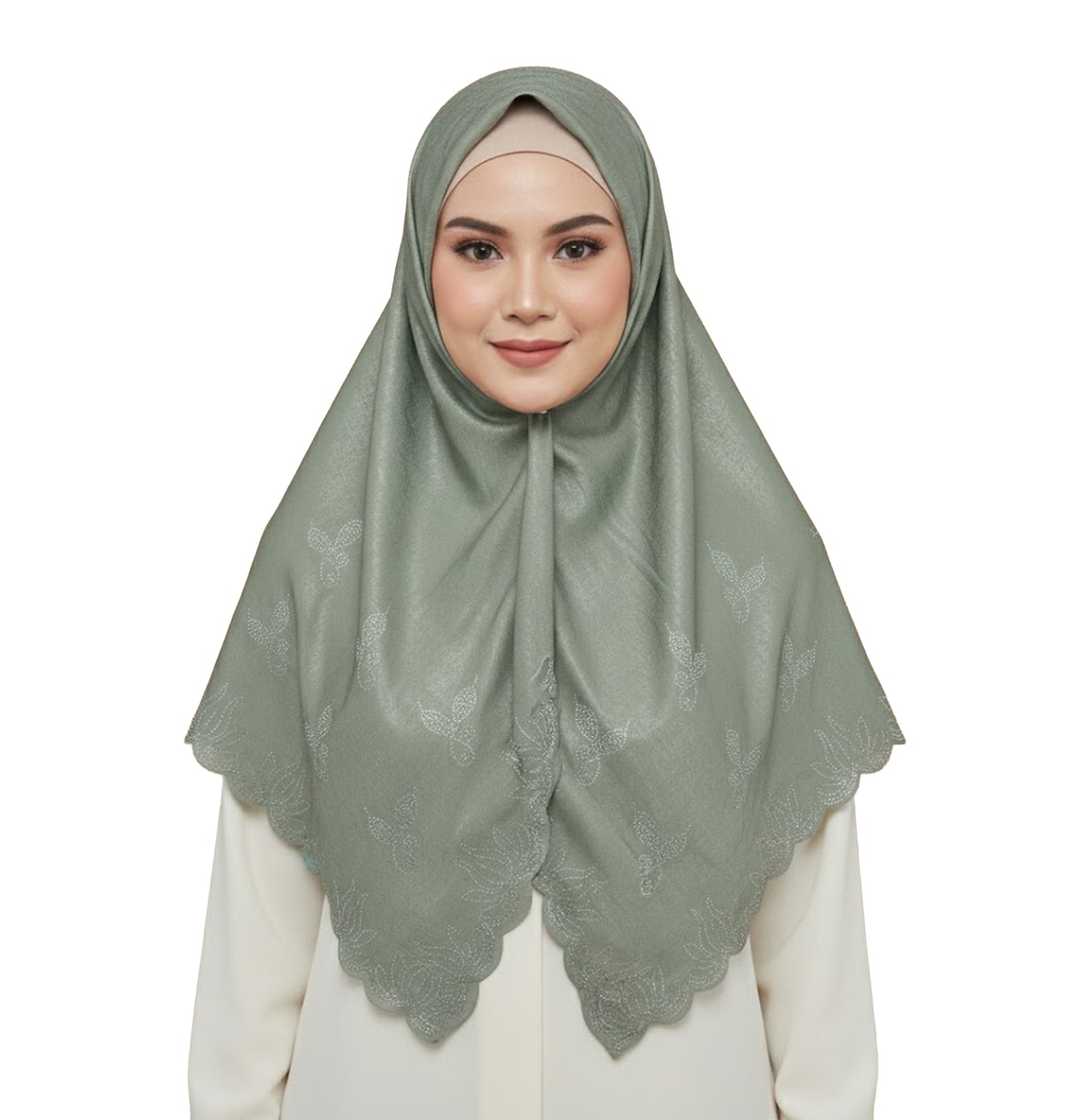 ZAWA 9145-D3 Floral Pattern Headscarf