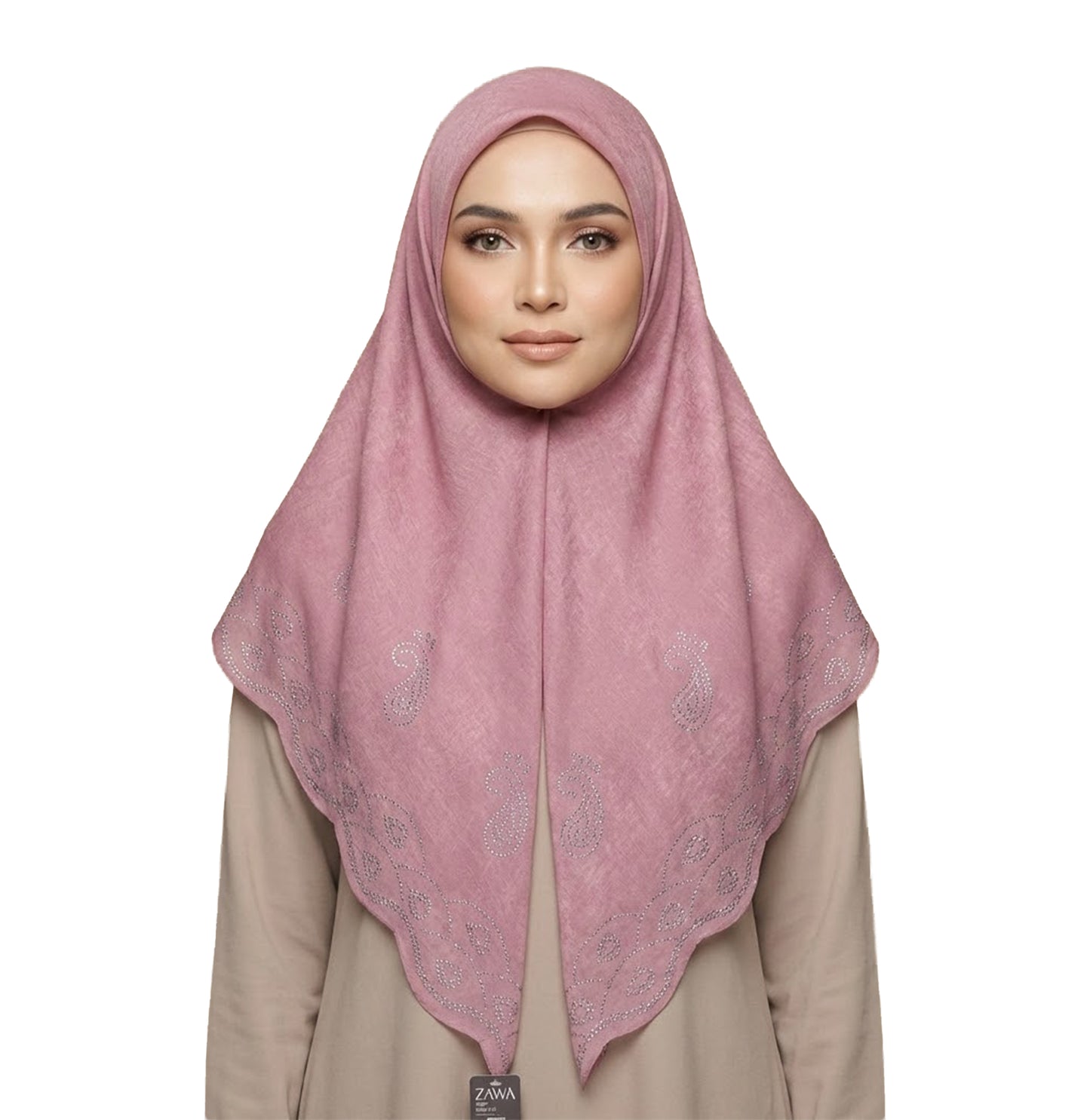 ZAWA 9145-D3 Floral Pattern Headscarf