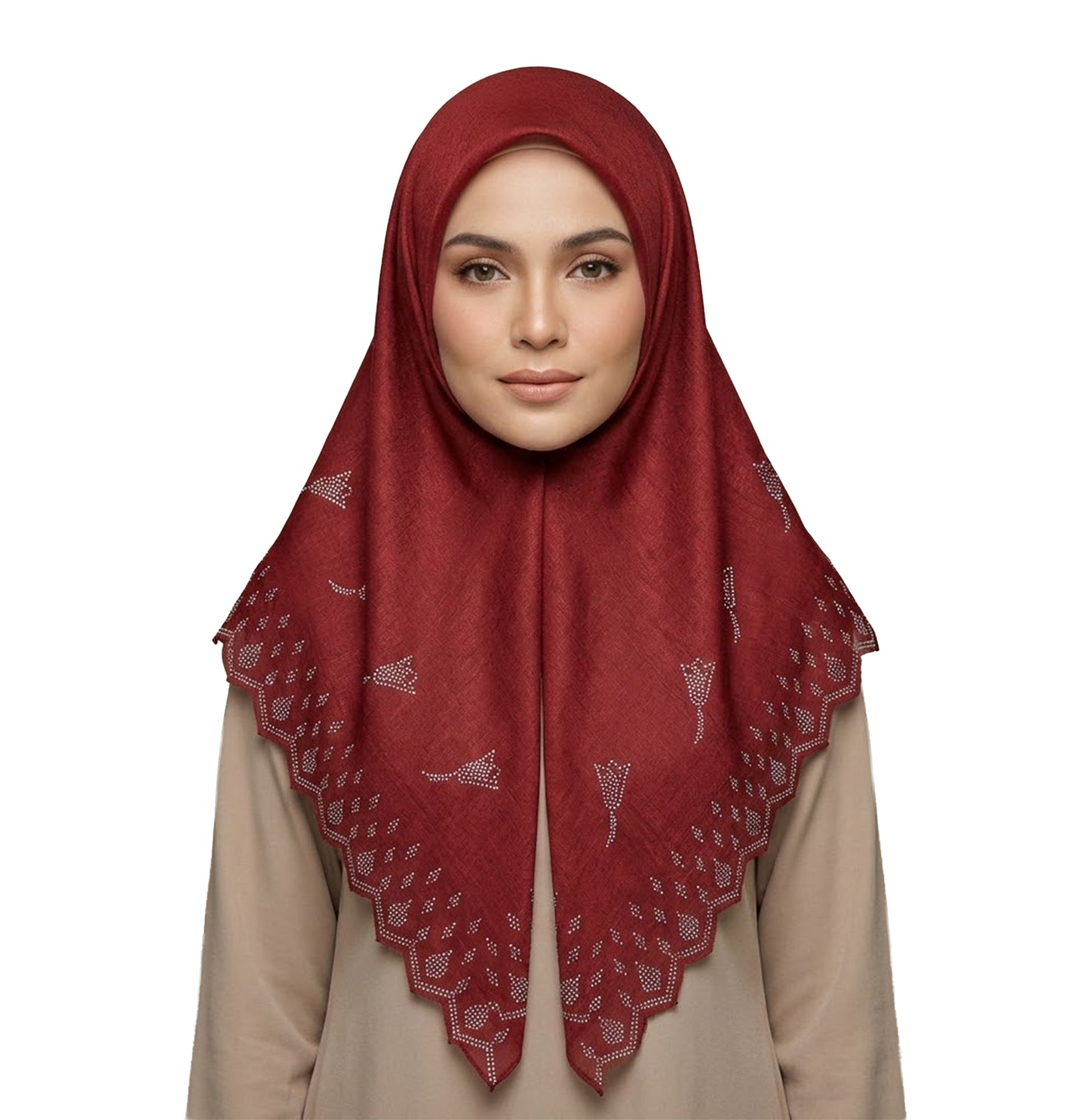 ZAWA 9145-D3 Floral Pattern Headscarf