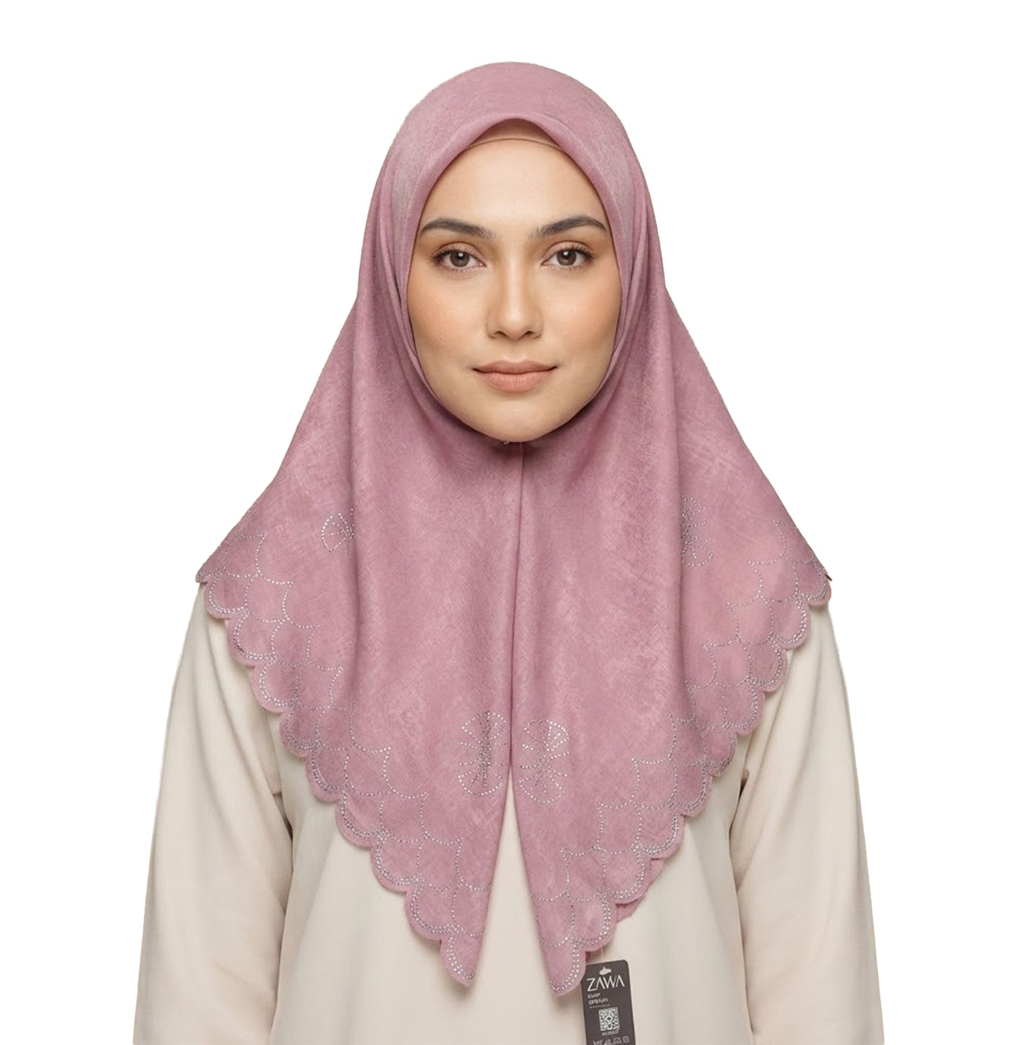 ZAWA 9145-D3 Floral Pattern Headscarf