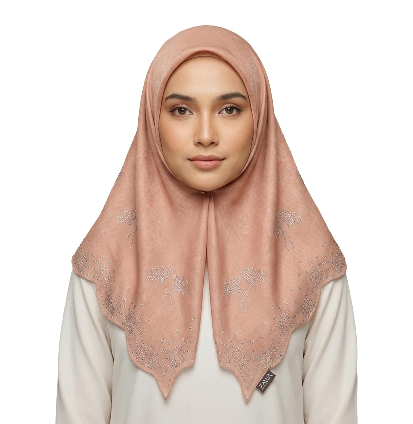 ZAWA 9145-D3 Floral Pattern Headscarf