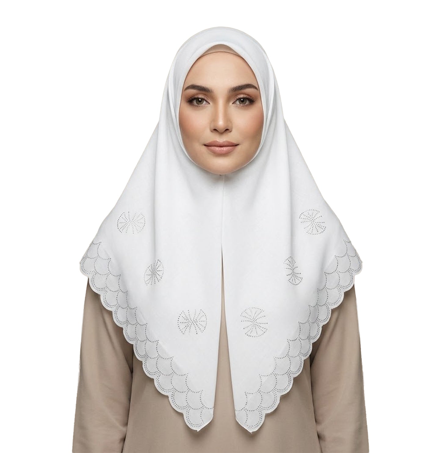 ZAWA 9145-D3 Floral Pattern Headscarf