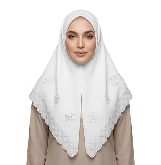 ZAWA 9145-D3 Floral Pattern Headscarf