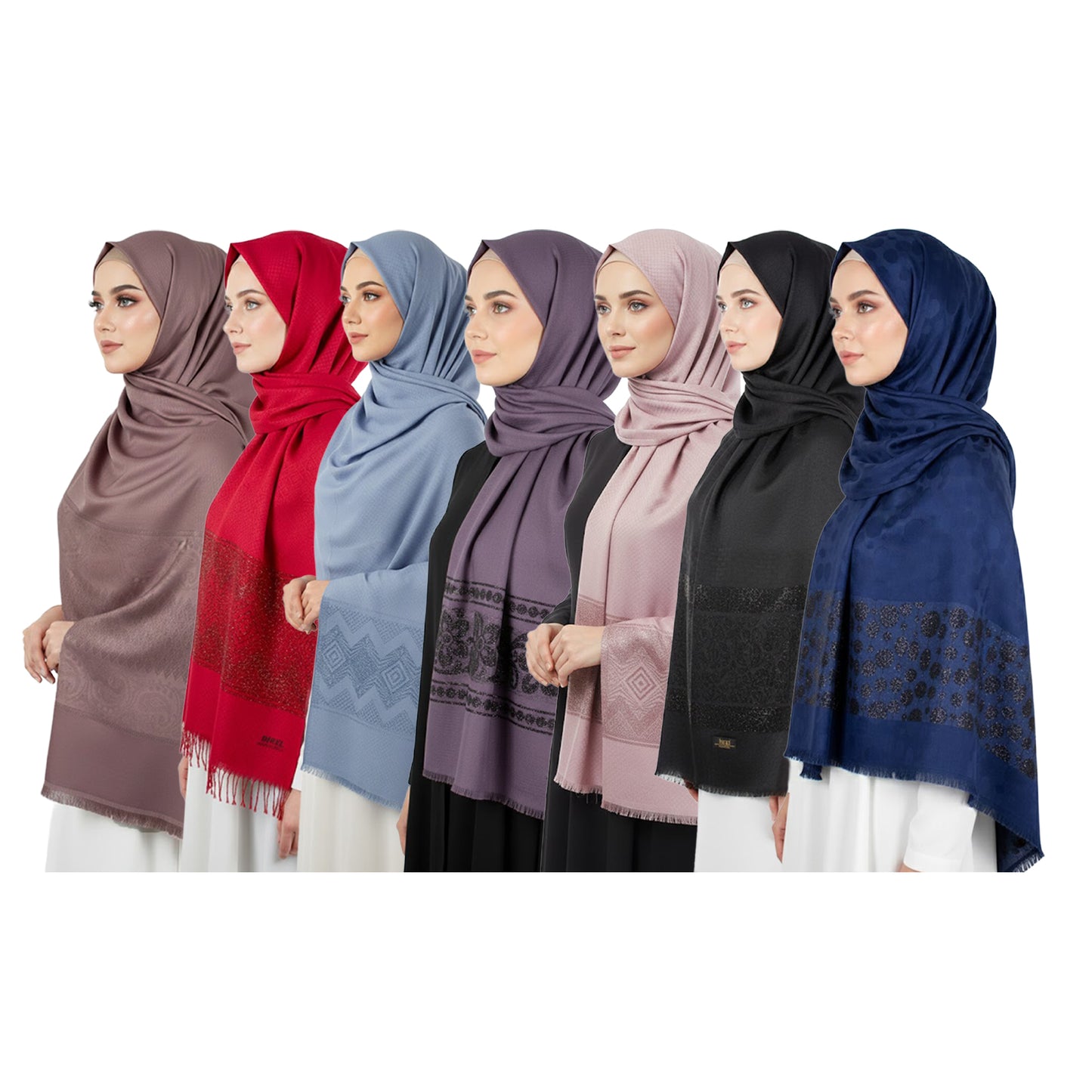 Premium Satin Hijab – Luxury Elegant Scarf | BİREL 9050 12-DESEN 1